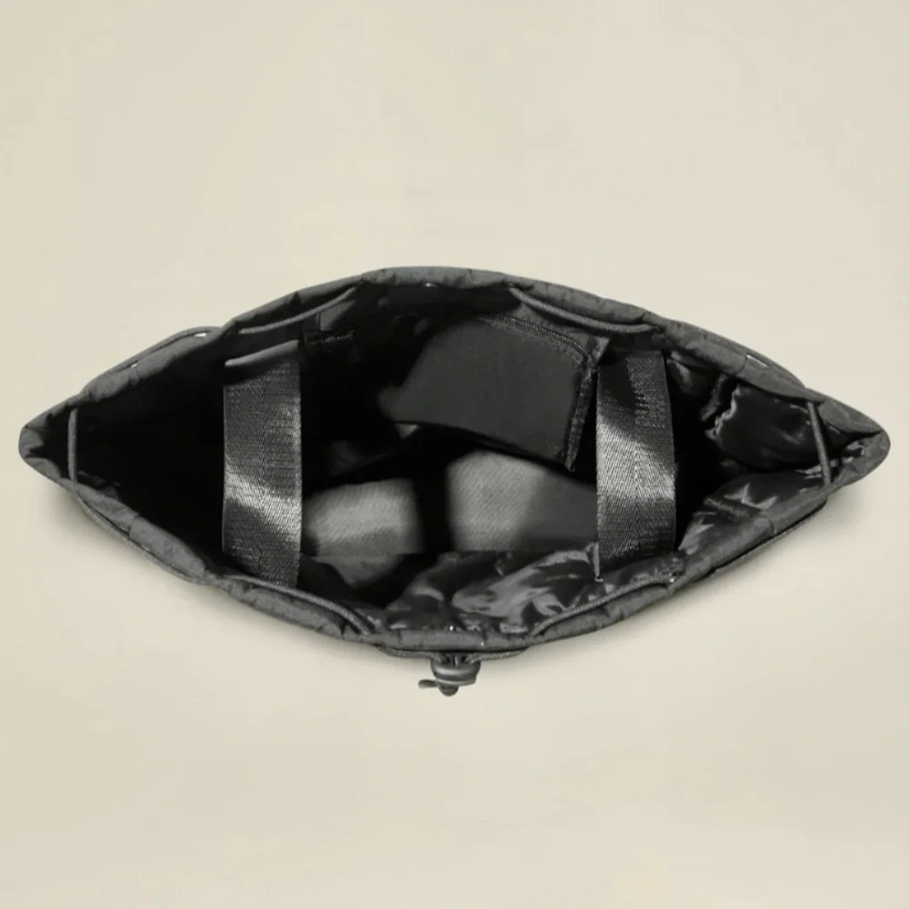Beyond Yoga, Yoga Gym Bag, Drawstring Tote Backpack Bag Carry-All Bag Black - Picture 6 of 11